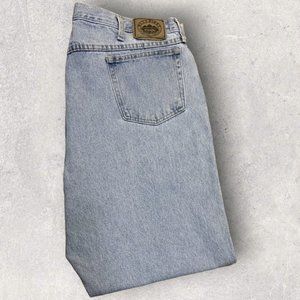 Wrangler Jeans Men's 44(42)x30 Blue Ridge‎ Straight Leg American Workwear Denim